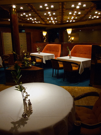 Dining Room on the Ship