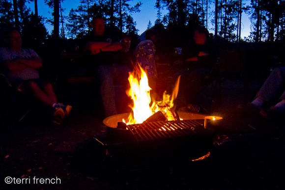 Enjoying the Campfire