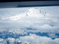 Mt. Ranier from the window of the plane